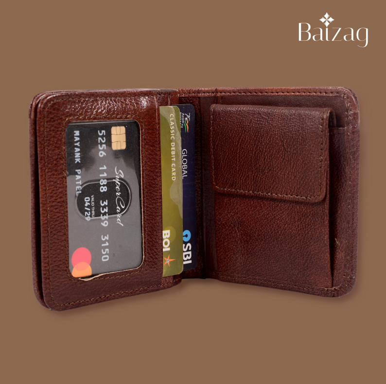 Baizag Master Bold Men's Wallet Dark Brown