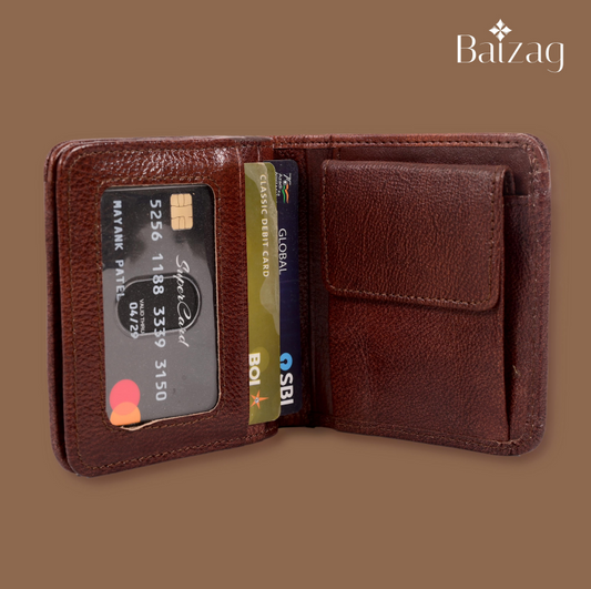 Baizag Master Bold  Men's Wallet Dark Brown